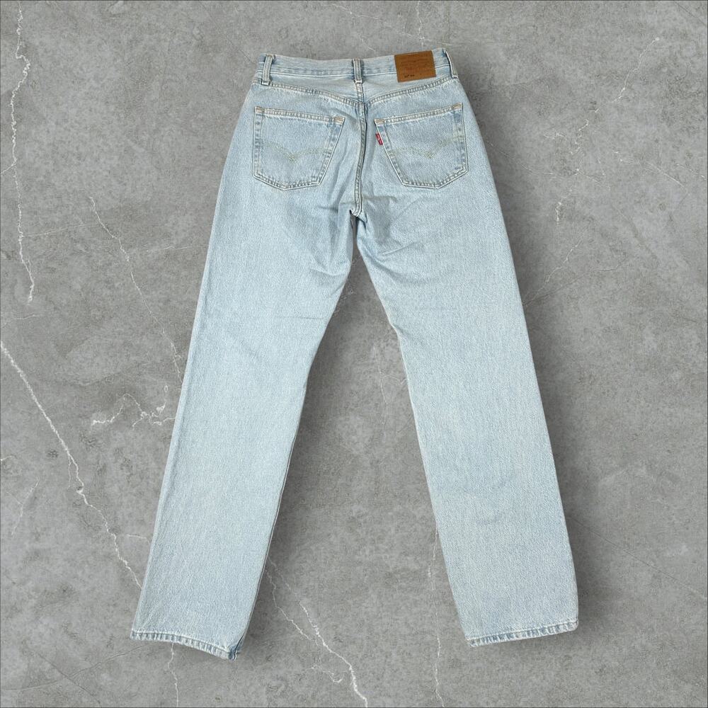 Levi's 501 90s Premium Straight Leg Size 28 Womens Blue Y2K Denim Jeans